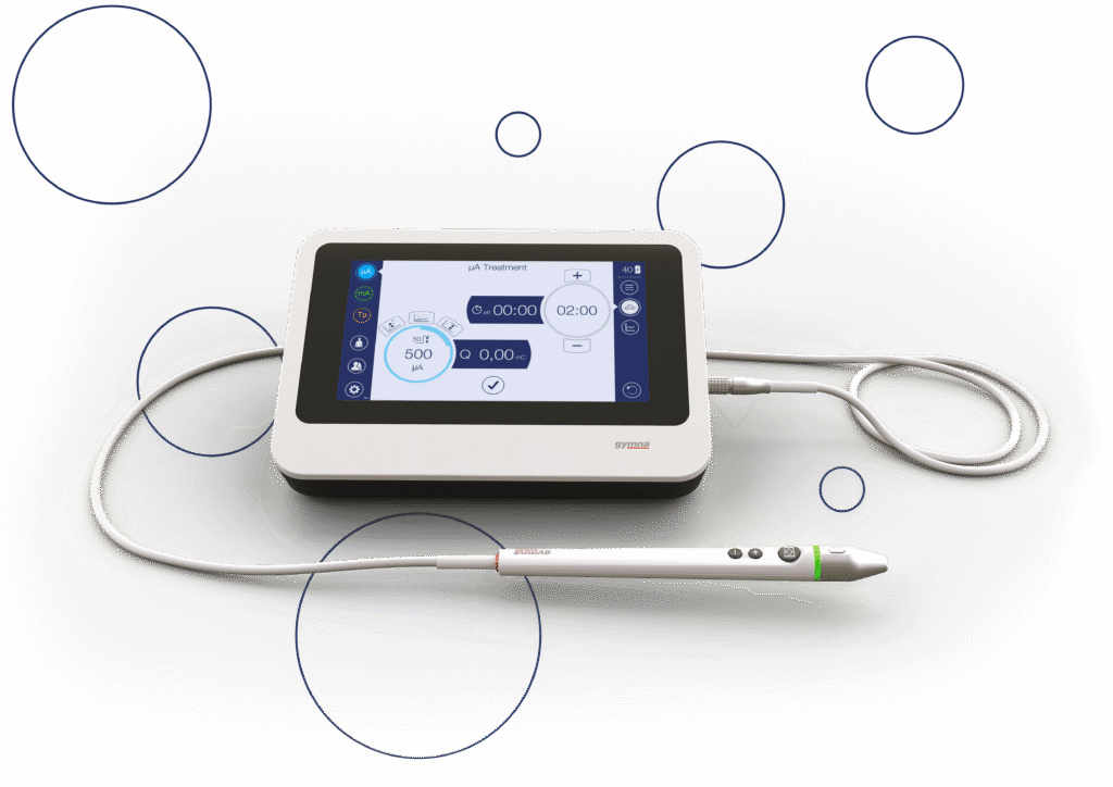 The Gymna Acure 250 device for electrolysis