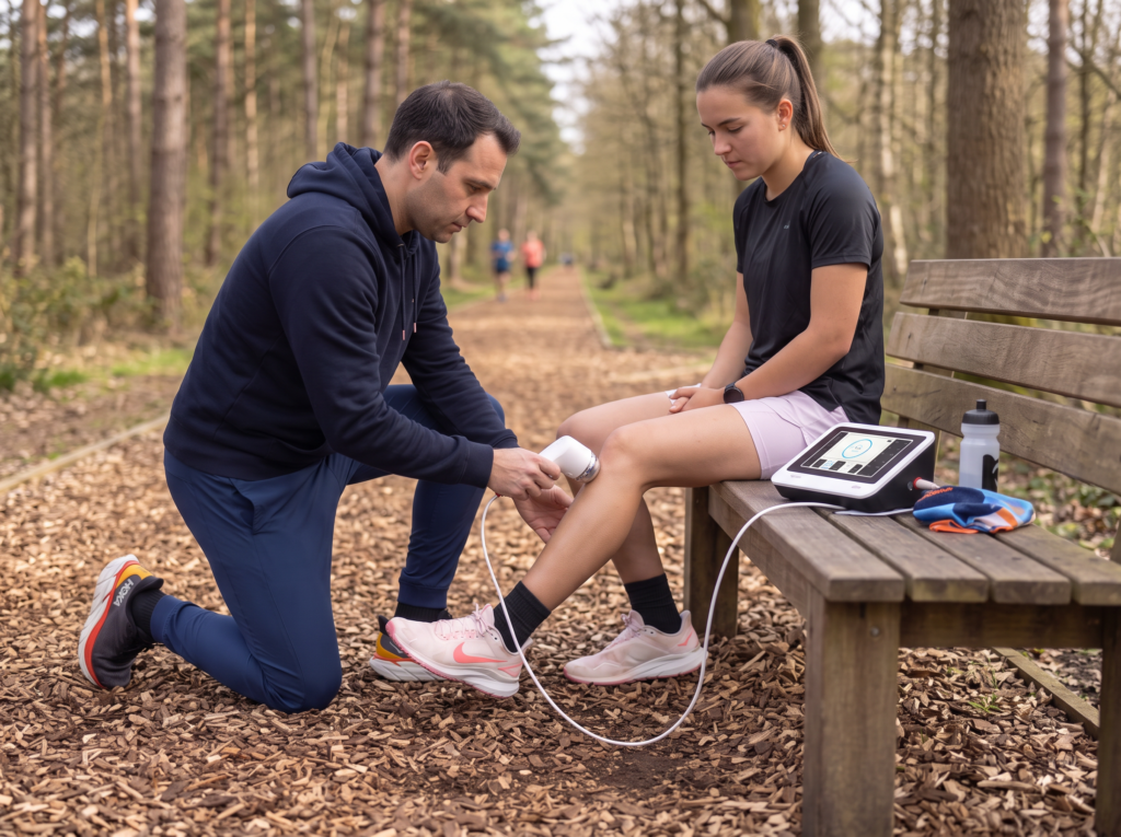 Le LIPUS dans le traitement des fractures (de stress)  Treating (stress)fractures with LIPUS with the Gymna Ultrasound compact